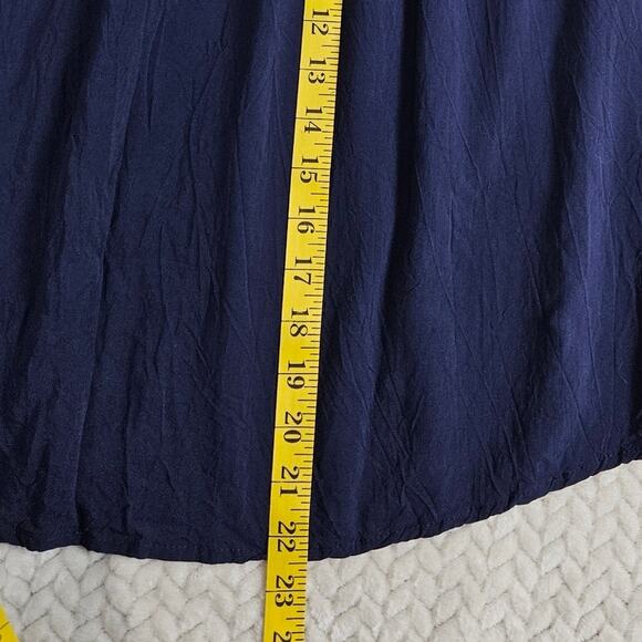 Maurices Navy Blue Embroidered Midi Dress - Picture 6 of 9